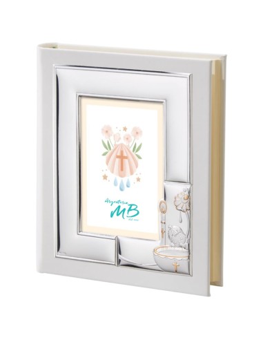 Customizable Christening Photo Album with Baptismal Font