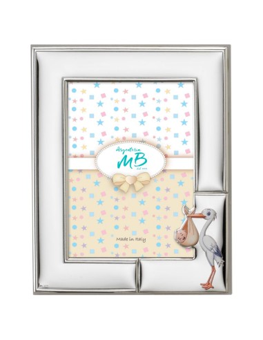 Birth Picture Frame with Stork Customizable with Engraving