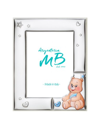 Customizable Birth Picture Frame with Baby Bear