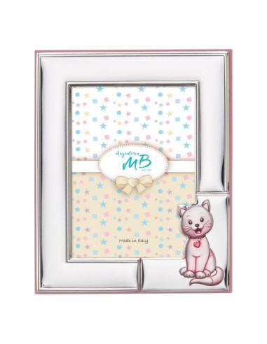 Customizable Birth Picture Frame with Kitten