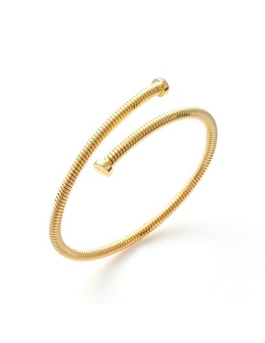 Bracciale Chiodo Dorato Bangle Semirigido 