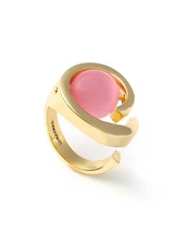 Gipsy Ring with Pink Stone