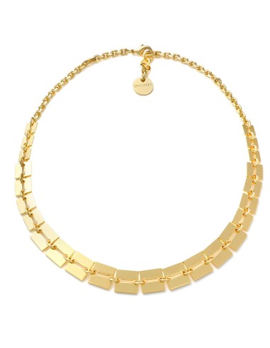 Lux Necklace Flat Square Links