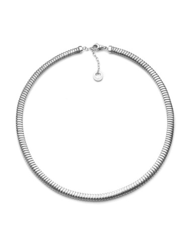 Sterling Silver Tubogas Choker Necklace