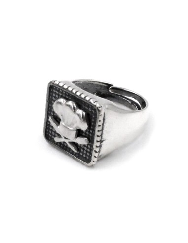 925 Sterling Silver Chef Chevalier Ring 