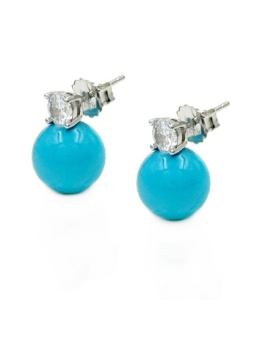 Colored Ball Earrings 