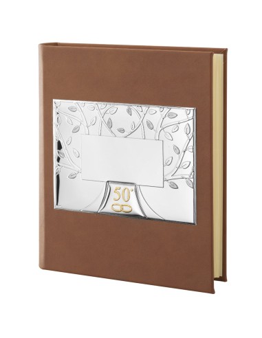 50th Anniversary Photo Album with Customizable Tree Of Life Plate