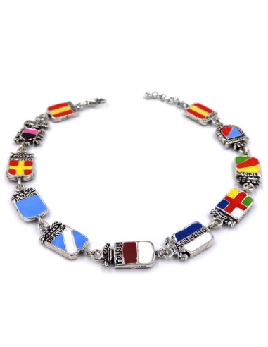 Enamelled Solid Silver Sicily Region Bracelet 