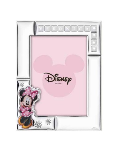 Cornice Portafoto Disney Bambina Minnie Personalizzabile cm 13x18