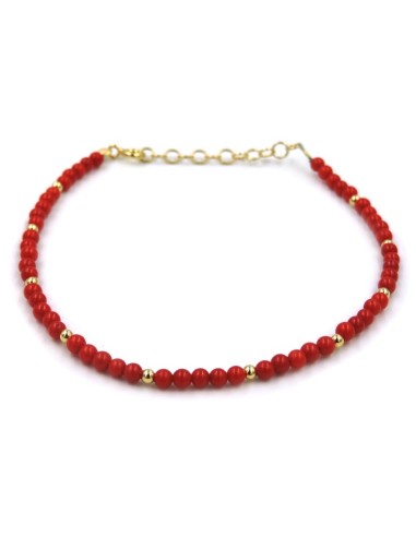 Red Coral Balls Bracelet 