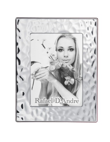 Silver Picture Frame Glossy Sea Effect 7 x 9''