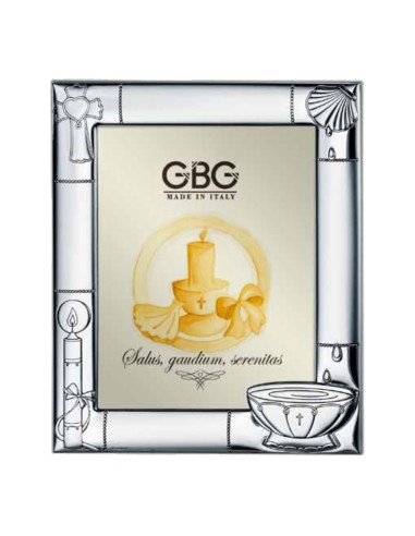 Christening Silver Picture Frame 5 x 7 Glossy and Satin Finish