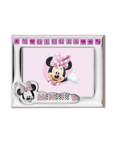 Cornice Portafoto Disney Bambina Minnie Personalizzabile cm 9x13