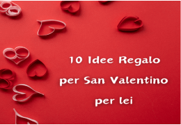 10 idee regalo per San Valentino per Lei